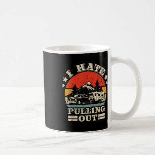 Caneca De Café Eu Odeio Tirar Reboque de Camping Engraçado Retro