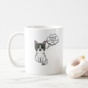 Caneca De Café Eu Ouvi O Saco De Guloseimas De Três Quartos Dista