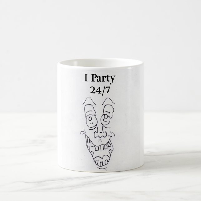 CANECA DE CAFÉ EU PARTY 24/7 (Centro)