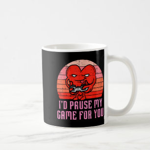 Caneca De Café Eu Pausaria Meu Jogo Por Você Coração de Gamer Mas