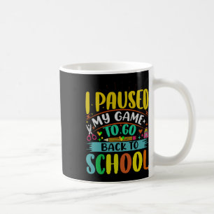 Caneca De Café Eu Pauso Meu Jogo Para Fazer Ck Para O Estudante D