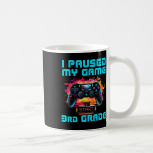 Caneca De Café Eu Pausou Meu Jogo Aluno da 3ª Série Gamer Ck De V