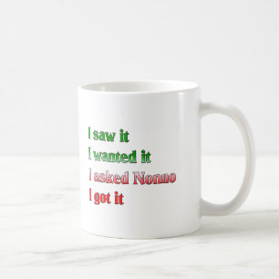 Caneca De Café Eu pedi Nonno