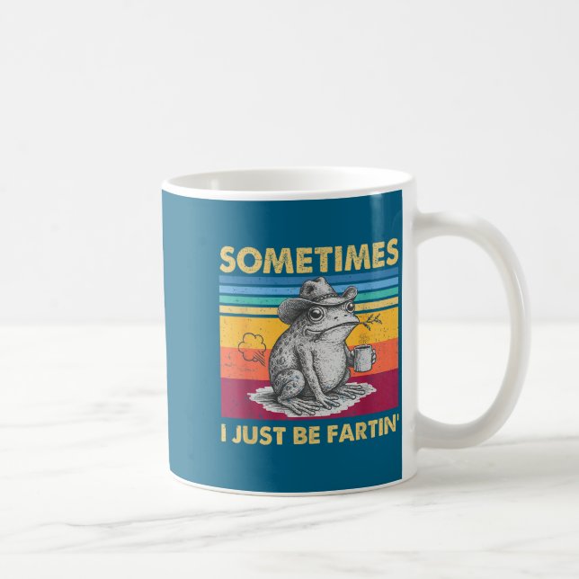 Caneca De Café Eu Peido Às Vezes Sapo Só Humor Desenfreado (Direita)