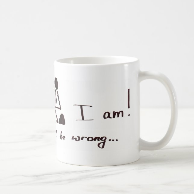 Caneca De Café Eu penso que conseqüentemente eu sou - ou sou eu? (Direita)