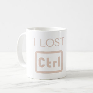 CANECA DE CAFÉ EU PERDI CTRL - CONTROLE - PIADA DE PROGRAMADOR