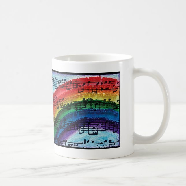 Caneca De Café Eu posso cantar um arco-íris (Direita)