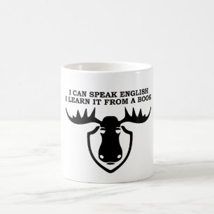 Caneca De Café Eu posso falar o inglês - eu aprendo-o de um livr