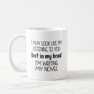 Caneca De Café Eu posso parecer que estou ouvindo você, mas na mi