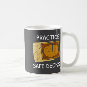 Caneca De Café Eu Pratico Deces Seguros Jogo de Cartas Pun Humor 