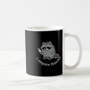 Caneca De Café Eu Preciso De Snacks Cute Animal Cute Raciocre Mul