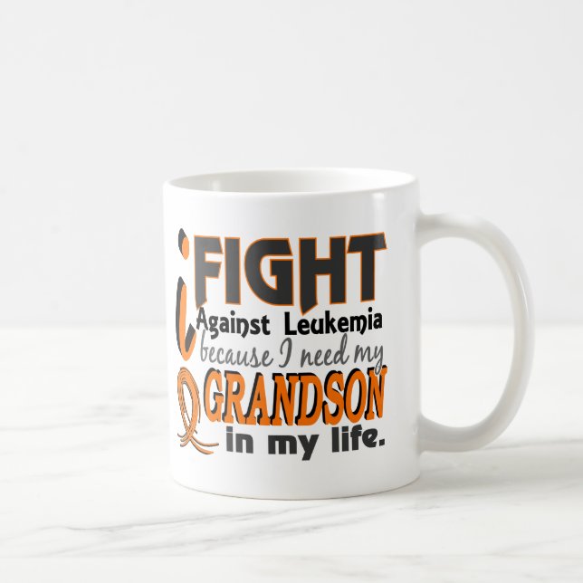 Caneca De Café Eu preciso minha leucemia do neto (Direita)