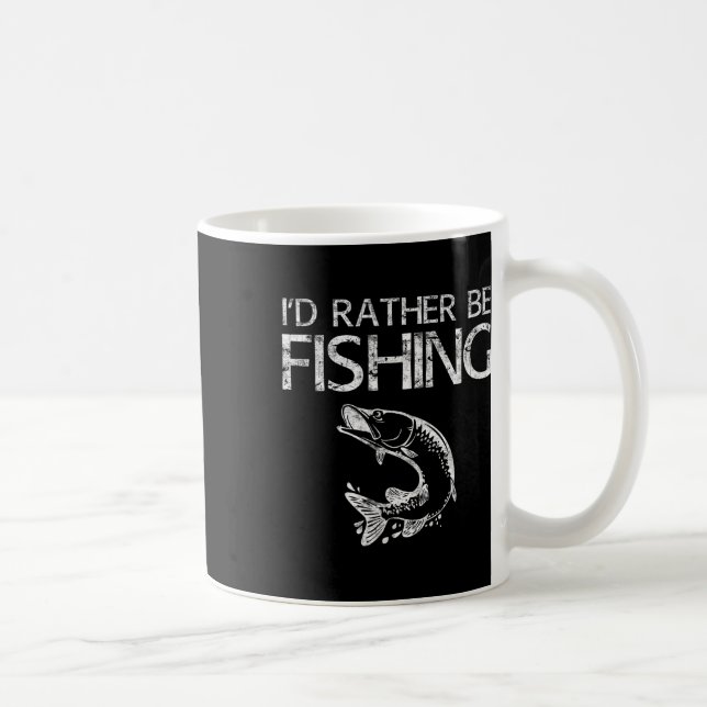 Caneca De Café Eu Preferencialmente De Estar A Pescar Camisa Do P (Direita)