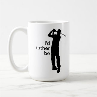 Caneca De Café Eu Preferencialmente De Golfe