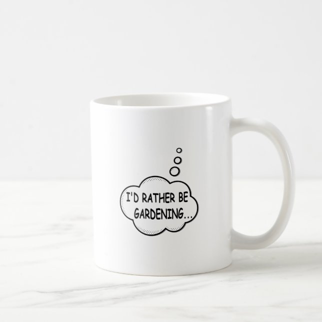Caneca De Café Eu Preferencialmente De Jardinagem (Direita)