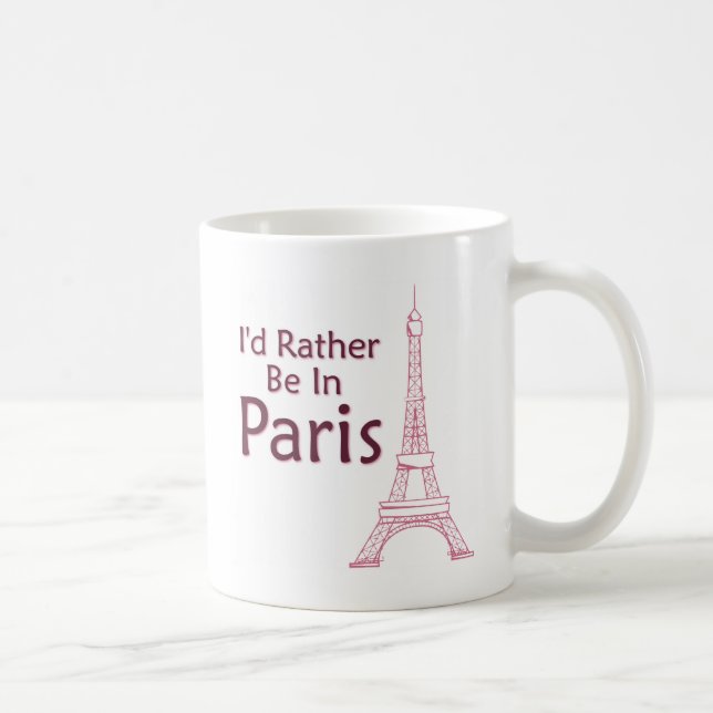 Caneca De Café Eu Preferencialmente Em Paris (Direita)