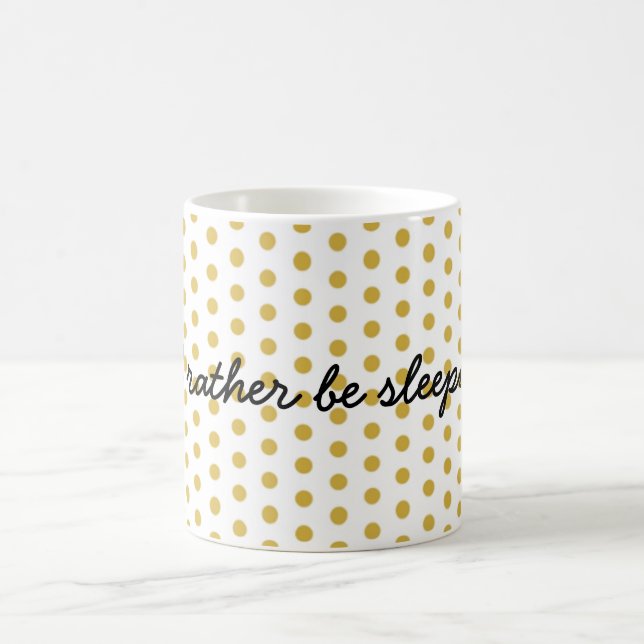 Caneca De Café Eu preferencialmente estaria dormindo (Centro)