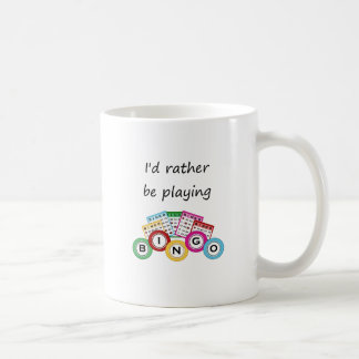Caneca De Café Eu preferencialmente estaria jogando o bingo