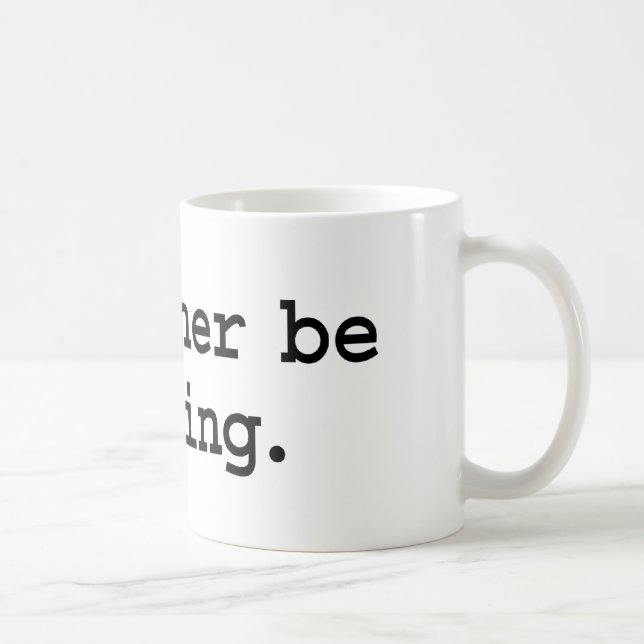 Caneca De Café eu preferencialmente estaria lendo (Direita)