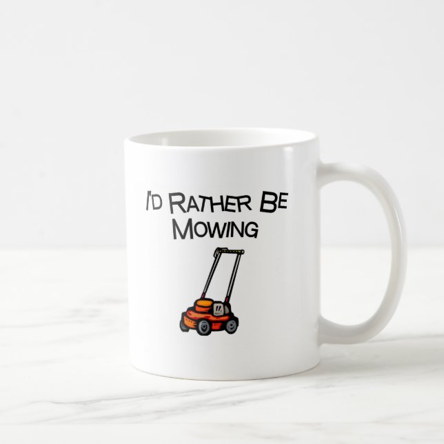 Caneca De Café Eu preferencialmente estaria segando (Direita)