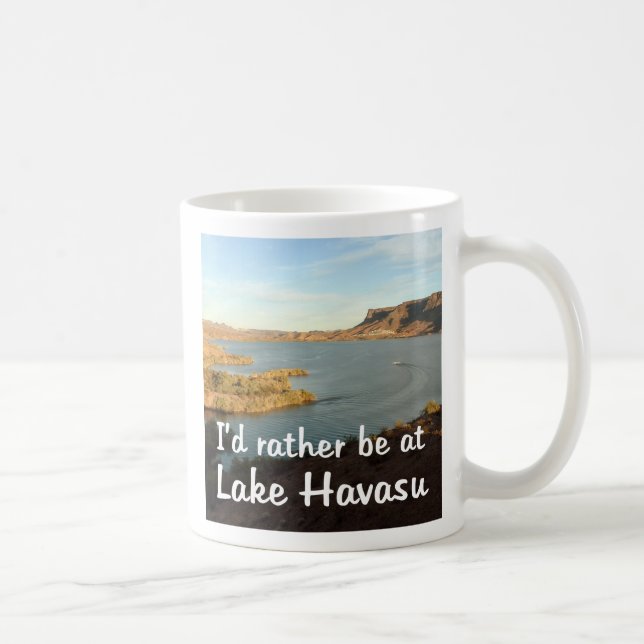Caneca De Café Eu preferencialmente no lago Havasu (Direita)