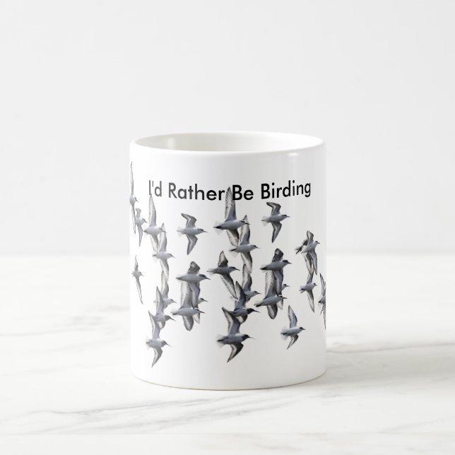 Caneca De Café Eu preferencialmente seria sanderling do dunlin da (Centro)