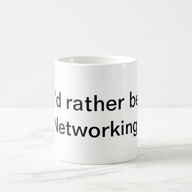 Caneca De Café Eu preferencialmente seria trabalhos em rede! (Centro)