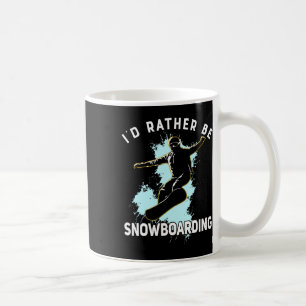 Caneca De Café Eu Preferencialmente Snowboard Winter Sports Gift 