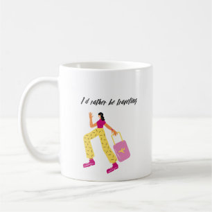 Caneca De Café Eu Preferencialmente Viajando