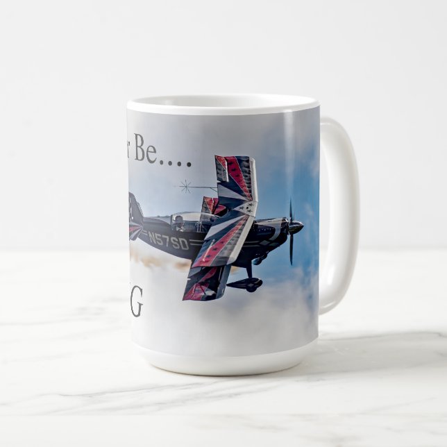 Caneca De Café Eu Preferencialmente voando (Frente Esquerda)