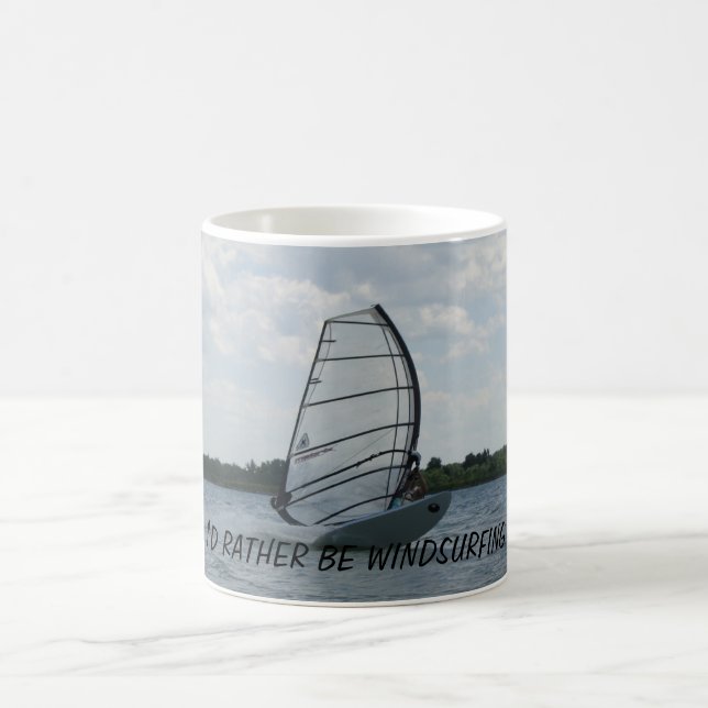 Caneca De Café Eu PREFERENCIALMENTE WINDSURFING (Centro)