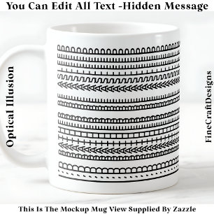 Caneca De Café Eu Preferiria Estar Dormindo Mensagem Oculta 086 D