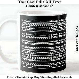 Caneca De Café Eu Preferiria Estar Em Casa Mensagem Oculta 084W C