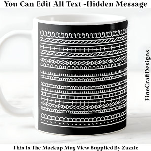 Caneca De Café Eu Preferiria Estar Pintando Mensagem Oculta 088W 