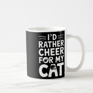 Caneca De Café Eu Preferiria Torcer Pelo Meu Gato Camisa Divertid