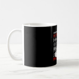 Caneca De Café Eu Prefiro o Halloween Engraçado Natal preto