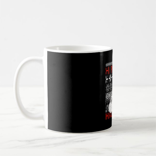 Caneca De Café Eu Prefiro o Halloween Engraçado Natal preto (Esquerda)