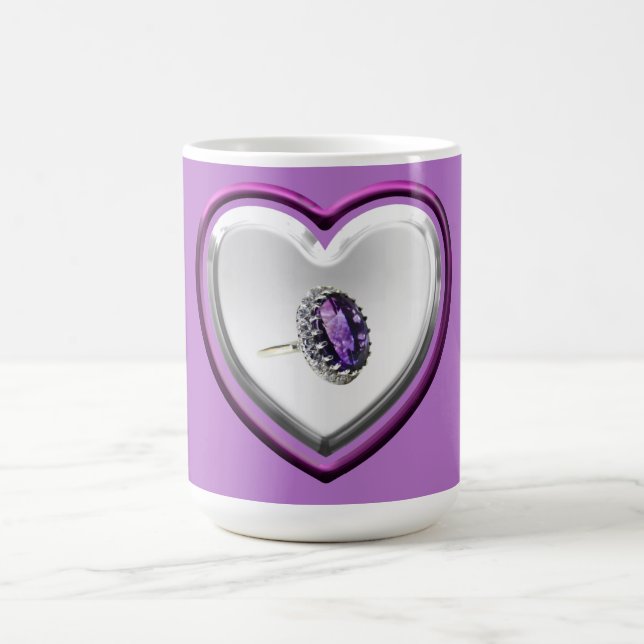 Caneca De Café Eu Prometo Meu Coração Para Você, Café Mug (Centro)