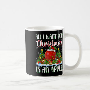 Caneca De Café Eu Quero O Natal É Uma Luz De Árvore De Xmas De Ma