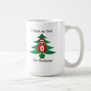 Caneca De Café Eu quero uma coruja para o Natal