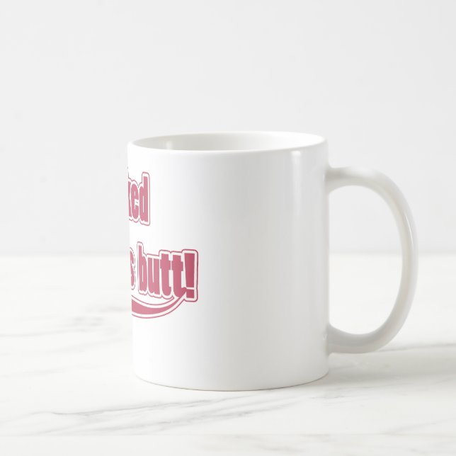 Caneca De Café Eu retrocedi o bumbum do cancer (Direita)