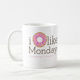 Caneca De Café Eu Rosquinha Como Mondays Mug
