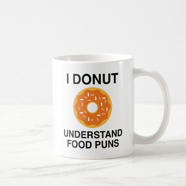 Caneca De Café Eu Rosquinha Entendo Peças De Comida (Direita)