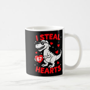 Caneca De Café Eu Roubo 67 Coração Dinossauro Para Meninos Menina