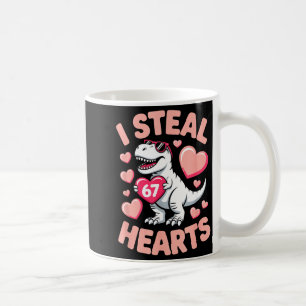 Caneca De Café Eu Roubo 67 Corações Dia dos Namorados 67 Meme 6 7