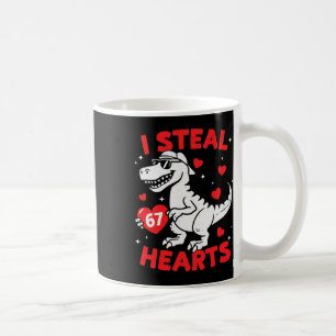 Caneca De Café Eu Roubo 67 Corações Dinossauro Para Meninos Menin
