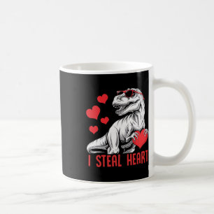 Caneca De Café Eu Roubo Coração T-rex Dinossauro Dia dos Namorado