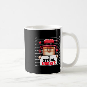 Caneca De Café Eu Roubo Corações Fofos Dia dos Namorados Pomerâni