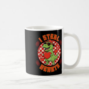Caneca De Café Eu Roubo Corações Xadrez Retro Dia dos Namorados D