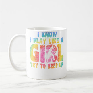 Caneca De Café Eu Sei Que Eu Jogo Como Uma Garota Roupas de Tênis